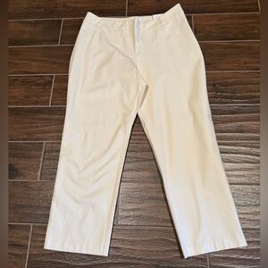Chico’s The Ultimate Fit Side Zip Pants Size 16 Ivory New